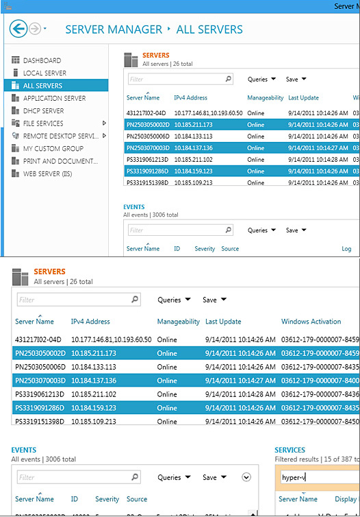 Server Manager at Windows 8 Server