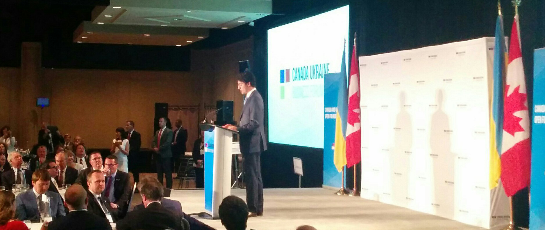 Justin Trudeau at the Canada-Ukraine Business Forum